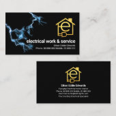 Carte De Visite Éclairage électrique Fil de maison (Devant / Derrière)