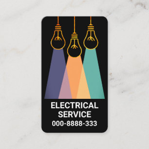 Carte De Visite Eclairage en or créatif suspendu