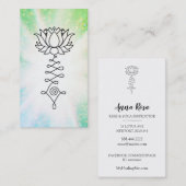Carte De Visite *~* Éclairage Lotus Lily Reiki Énergie de guéris (Devant / Derrière)