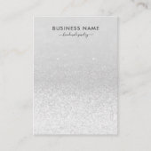 Carte De Visite Éclairage Parties scintillant Argent Écouter Écran (Devant)