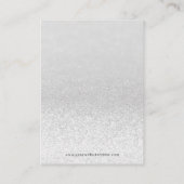 Carte De Visite Éclairage Parties scintillant Argent Écouter Écran (Dos)