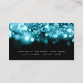 Carte De Visite Éclairage Turquoise éclatant Lashes & Brows (Dos)