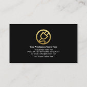 Carte De Visite Éclairages jaunes de la bougie électrique Gold (Dos)