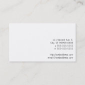 Carte De Visite Éclat (Dos)