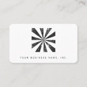 Carte De Visite Éclat (arrière - plan de style d'impression (Devant)