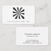 Carte De Visite Éclat (arrière - plan de style d'impression (Devant / Derrière)