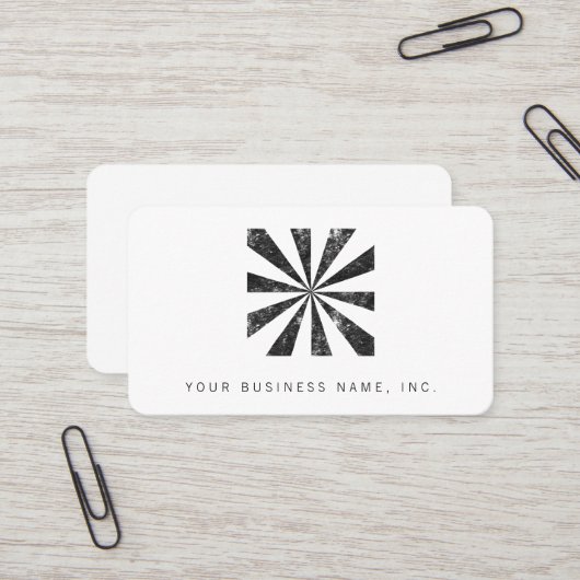 Carte De Visite Éclat (arrière - plan de style d'impression (Devant/Arrière en situation)