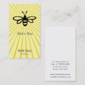 Carte De Visite Éclat d'abeille (Devant / Derrière)