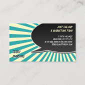 Carte De Visite Éclat de bulle de la parole (Devant)