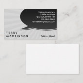 Carte De Visite Éclat de bulle de la parole (Devant / Derrière)