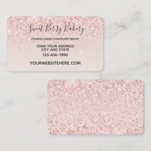 Carte De Visite Éclat de Parties scintillant rose vif