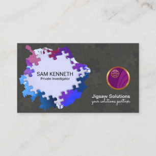 Carte De Visite Éclat d'investigateur privé de lumière de