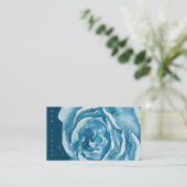 Carte De Visite Éclat Rose bleu (Debout devant)