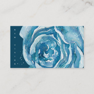 Carte De Visite Éclat Rose bleu