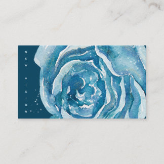 Carte De Visite Éclat Rose bleu