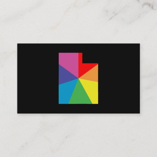 Carte De Visite éclatement de la couleur utah (Devant)