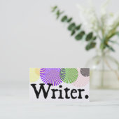 Carte De Visite Éclats de couleur d'auteur (Debout devant)