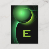 Carte De Visite ECLIPSE 2 MONOGRAM Vibrant vert noir (Dos)