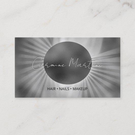 Carte De Visite Éclipse céleste moderne (Devant)