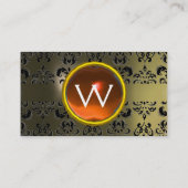 CARTE DE VISITE ECLIPSE DAMASK GEM MONOGRAMME (Dos)