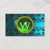 CARTE DE VISITE ECLIPSE DAMASK GEM MONOGRAMME (Dos)