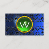 CARTE DE VISITE ECLIPSE DAMASK GEM MONOGRAMME (Dos)