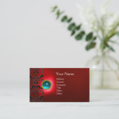 CARTE DE VISITE ECLIPSE DAMASK GEM MONOGRAMME (Debout devant)