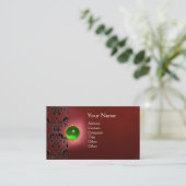 CARTE DE VISITE ECLIPSE DAMASK GEM MONOGRAMME (Debout devant)
