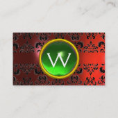 CARTE DE VISITE ECLIPSE DAMASK GEM MONOGRAMME (Dos)