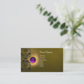 CARTE DE VISITE ECLIPSE DAMASK GEM MONOGRAMME (Debout devant)
