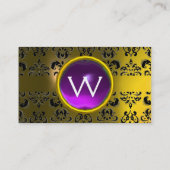CARTE DE VISITE ECLIPSE DAMASK GEM MONOGRAMME (Dos)