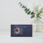 CARTE DE VISITE ECLIPSE DAMASK GEM MONOGRAMME (Debout devant)