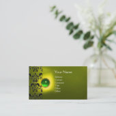 CARTE DE VISITE ECLIPSE DAMASK GEM MONOGRAMME (Debout devant)