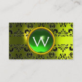 CARTE DE VISITE ECLIPSE DAMASK GEM MONOGRAMME (Dos)