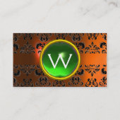CARTE DE VISITE ECLIPSE DAMASK GEM MONOGRAMME (Dos)