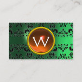 CARTE DE VISITE ECLIPSE DAMASK GEM MONOGRAMME (Dos)