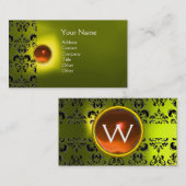 CARTE DE VISITE ECLIPSE DAMASK GEM MONOGRAS (Devant / Derrière)