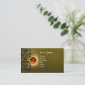 CARTE DE VISITE ECLIPSE DAMASK GEM MONOGRAS (Debout devant)