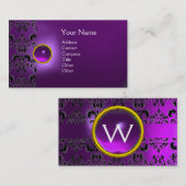 CARTE DE VISITE ECLIPSE DAMASK GEM MONOGRAS (Devant / Derrière)