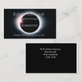Carte De Visite Éclipse électrique (Devant / Derrière)