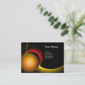 Carte De Visite ÉCLIPSE MONOGRAM Noir jaune vibrant (Debout devant)
