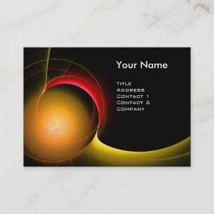 Carte De Visite ÉCLIPSE MONOGRAM Noir jaune vibrant