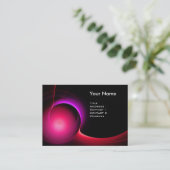 Carte De Visite ECLIPSE MONOGRAM Noir rose violet vibrant (Debout devant)