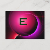 Carte De Visite ECLIPSE MONOGRAM Noir rose violet vibrant (Dos)