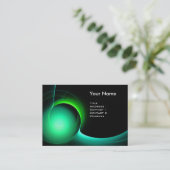 Carte De Visite ÉCLIPSE MONOGRAM Vert noir vibrant (Debout devant)