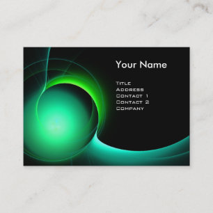 Carte De Visite ÉCLIPSE MONOGRAM Vert noir vibrant