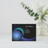 Carte De Visite ECLIPSE MONOGRAM Vibrant noir bleu (Debout devant)