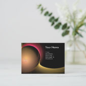 Carte De Visite ECLIPSE MONOGRAM Vibrant noir jaune (Debout devant)