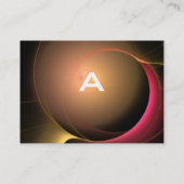 Carte De Visite ECLIPSE MONOGRAM Vibrant noir jaune (Dos)