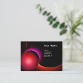 Carte De Visite ECLIPSE MONOGRAM Vibrant noir rouge (Debout devant)